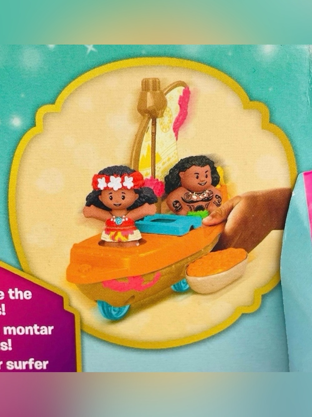 Fisher Price Little People Disney Moana & Mauis Canoe Playset - NEW - Picture 7 of 8